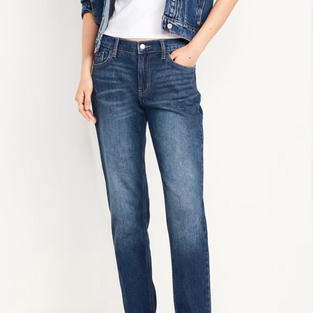 Old Navy Wow Boyfriend Straight Leg Jeans Size 10